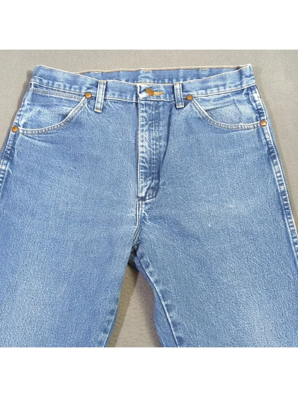 Wrangler Jeans Men's 34x34 Fits 31x31 Blue 13MWZ Cowboy Cut Western Cowboy Rodeo